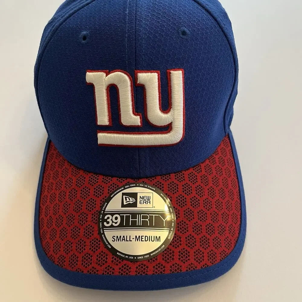 New York Giants NY NEW ERA 2017 Sideline Official 39THIRTY Flex Hat Cap NFL S/M